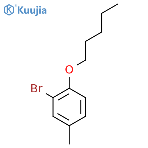 1-Bromo-5-methyl-2-n-pentyloxybenzene structure
