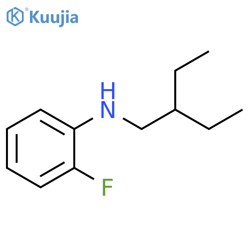 N-(2-ethylbutyl)-2-fluoroaniline structure