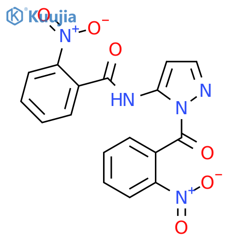 Benzamide, 2-nitro-N-[1-(2-nitrobenzoyl)-1H-pyrazol-5-yl]- structure