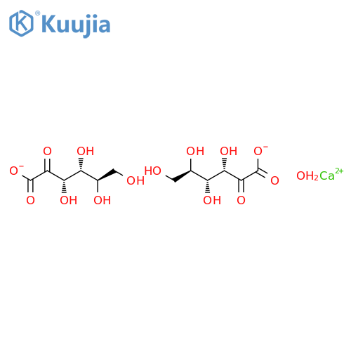 Calcium;(3s,4r,5r)-3,4,5,6-tetrahydroxy-2-oxohexanoate;hydrate structure