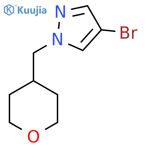 4-bromo-1-((tetrahydro-2H-pyran-4-yl)methyl)-1H-pyrazole structure