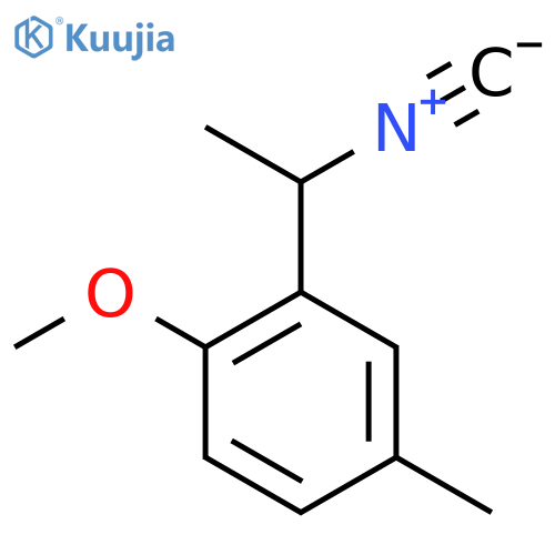 2-(1-isocyanoethyl)-1-methoxy-4-methylbenzene structure