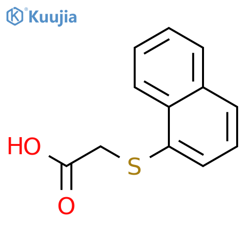 (1-Naphthylthio)acetic acid structure