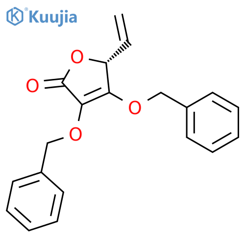 2(5H)-Furanone, 5-ethenyl-3,4-bis(phenylmethoxy)-, (R)- structure