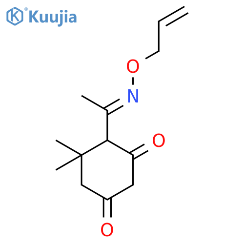 1,3-Cyclohexanedione, 5,5-dimethyl-4-[1-[(2-propenyloxy)imino]ethyl]- structure