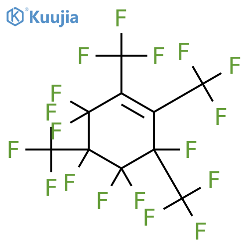 Cyclohexene, 3,3,4,5,5,6-hexafluoro-1,2,4,6-tetrakis(trifluoromethyl)- structure