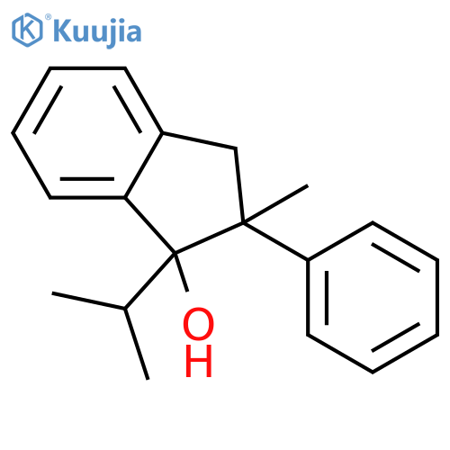 1H-Inden-1-ol, 2,3-dihydro-2-methyl-1-(1-methylethyl)-2-phenyl- structure