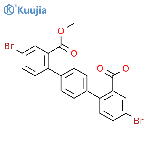 4,4''-dibromo-2,2''-methoxycarbonyl-[1,1',4',1'']terphenyl structure