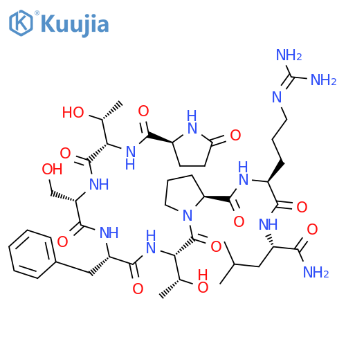 L-Leucinamide,5-oxo-L-prolyl-L-threonyl-L-seryl-L-phenylalanyl-L-threonyl-L-prolyl-L-arginyl- structure