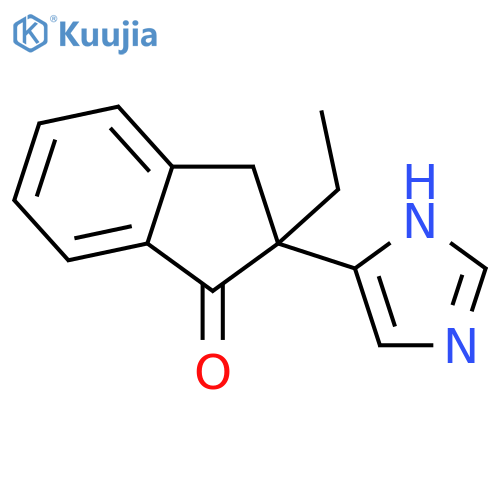 2-ethyl-2,3-dihydro-2-(1H-imidazol-5-yl)-1H-Inden-1-one structure