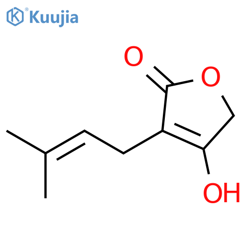 2(5H)-Furanone,4-hydroxy-3-(3-methyl-2-buten-1-yl)- structure