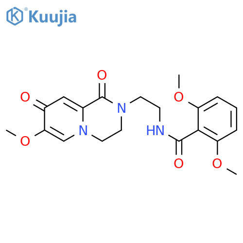 2,6-dimethoxy-N-(2-{7-methoxy-1,8-dioxo-1H,2H,3H,4H,8H-pyrido[1,2-a]pyrazin-2-yl}ethyl)benzamide structure
