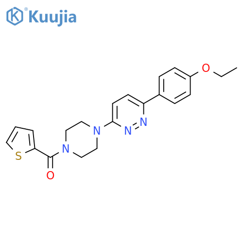 3-(4-ethoxyphenyl)-6-[4-(thiophene-2-carbonyl)piperazin-1-yl]pyridazine structure