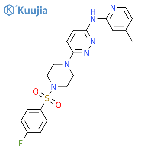 6-[4-(4-fluorobenzenesulfonyl)piperazin-1-yl]-N-(4-methylpyridin-2-yl)pyridazin-3-amine structure