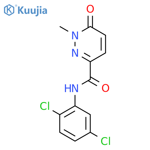 N-(2,5-dichlorophenyl)-1-methyl-6-oxo-1,6-dihydropyridazine-3-carboxamide structure
