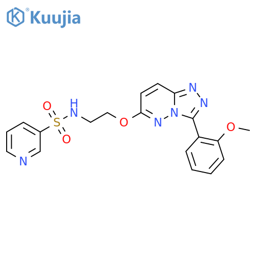 N-(2-{[3-(2-methoxyphenyl)-[1,2,4]triazolo[4,3-b]pyridazin-6-yl]oxy}ethyl)pyridine-3-sulfonamide structure