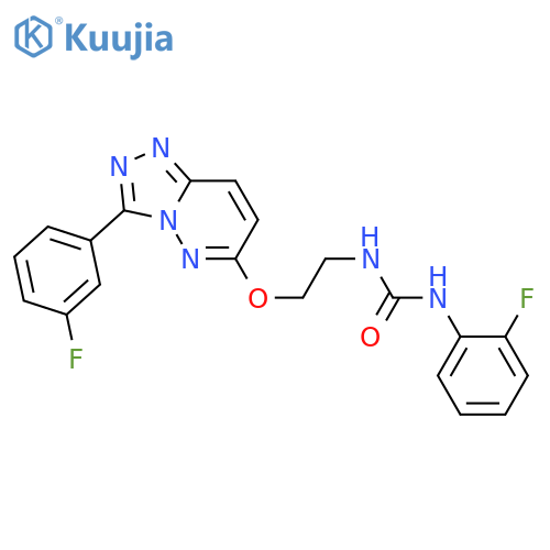 1-(2-fluorophenyl)-3-(2-{[3-(3-fluorophenyl)-[1,2,4]triazolo[4,3-b]pyridazin-6-yl]oxy}ethyl)urea structure
