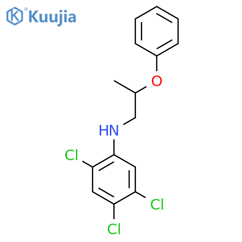 2,4,5-Trichloro-N-(2-phenoxypropyl)aniline structure