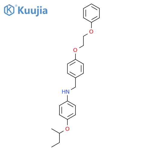 N-[4-(Sec-butoxy)phenyl]-N-[4-(2-phenoxyethoxy)-benzyl]amine structure