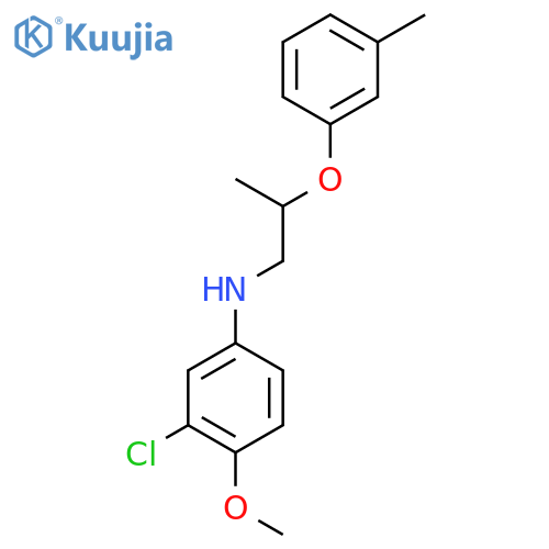 3-Chloro-4-methoxy-N-[2-(3-methylphenoxy)propyl]-aniline structure