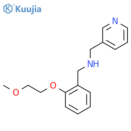 N-[2-(2-Methoxyethoxy)benzyl]-N-(3-pyridinylmethyl)amine structure