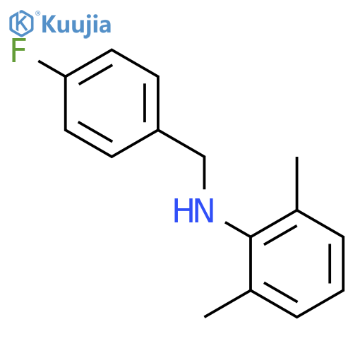 N-(4-Fluorobenzyl)-2,6-dimethylaniline structure