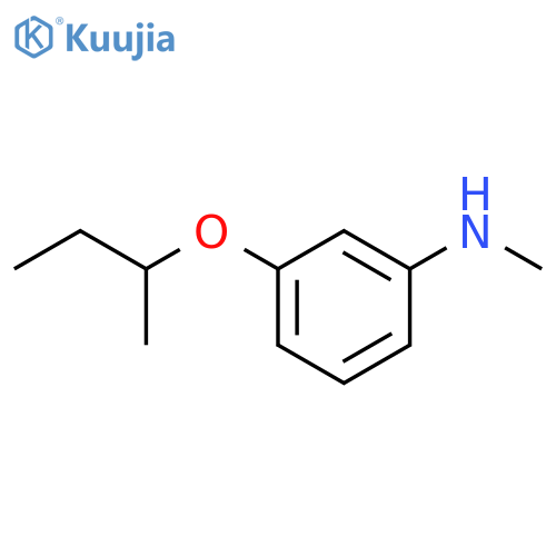 3-(Butan-2-yloxy)-n-methylaniline structure