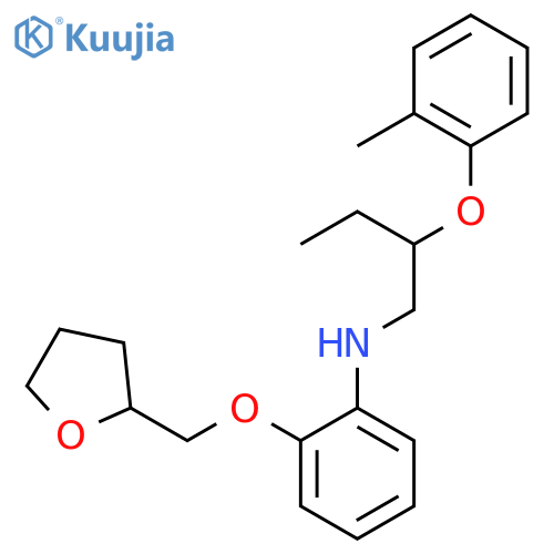 N-[2-(2-Methylphenoxy)butyl]-2-(tetrahydro-2-furanylmethoxy)aniline structure