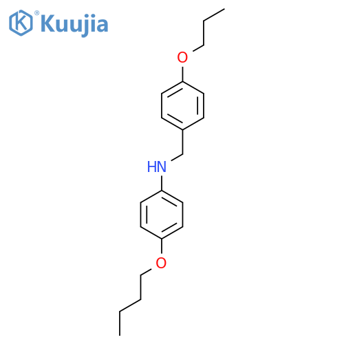 4-Butoxy-N-(4-propoxybenzyl)aniline structure