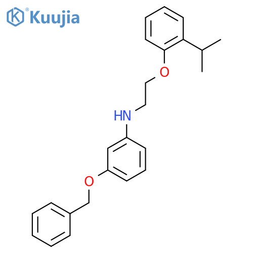 3-(Benzyloxy)-N-[2-(2-isopropylphenoxy)ethyl]-aniline structure