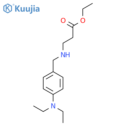 Ethyl 3-{[4-(diethylamino)benzyl]amino}propanoate structure