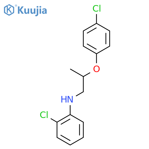 2-Chloro-N-[2-(4-chlorophenoxy)propyl]aniline structure