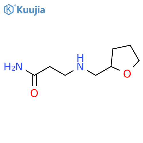 3-[(Tetrahydro-2-furanylmethyl)amino]propanamide structure