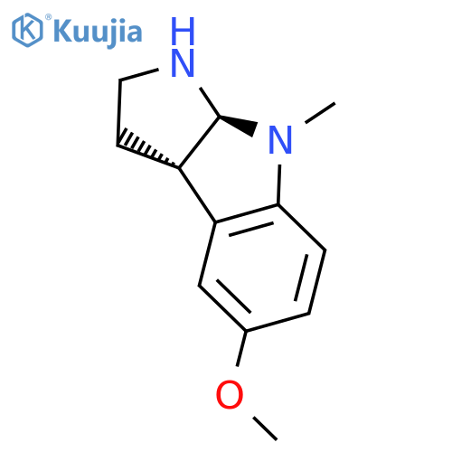 Pyrrolo[2,3-b]indole, 1,2,3,3a,8,8a-hexahydro-5-methoxy-3a,8-dimethyl-, (3aR-cis)- structure