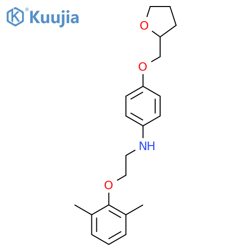 N-[2-(2,6-Dimethylphenoxy)ethyl]-4-(tetrahydro-2-furanylmethoxy)aniline structure