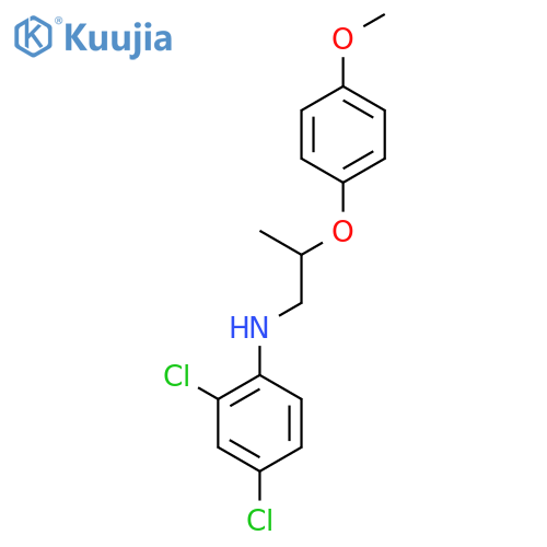 2,4-Dichloro-N-[2-(4-methoxyphenoxy)propyl]aniline structure