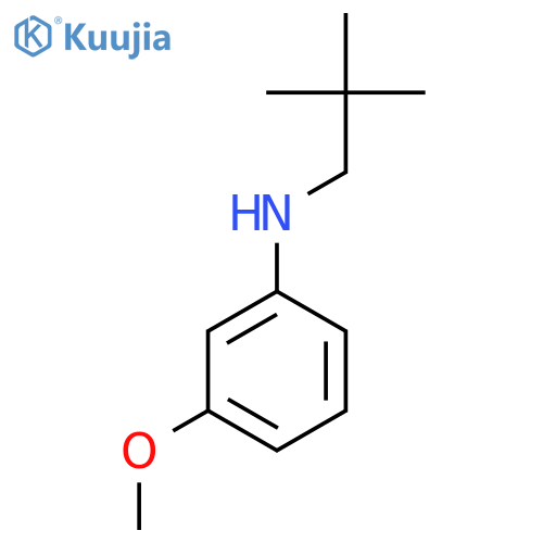 N-(2,2-dimethylpropyl)-3-methoxyaniline structure