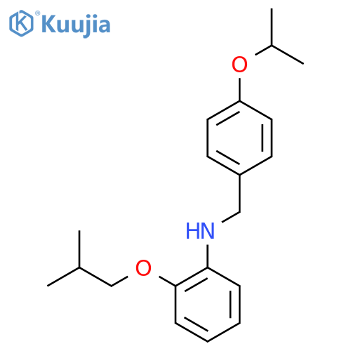 2-Isobutoxy-N-(4-isopropoxybenzyl)aniline structure