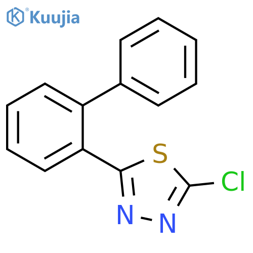 1,3,4-Thiadiazole, 2-[1,1'-biphenyl]-2-yl-5-chloro- structure