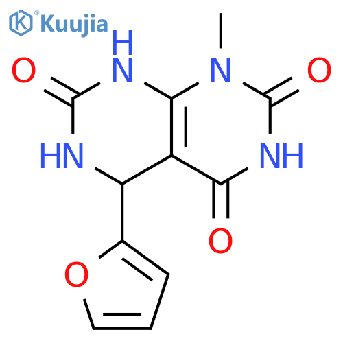 5-(furan-2-yl)-1-methyl-1H,2H,3H,4H,5H,6H,7H,8H-[1,3]diazino[4,5-d]pyrimidine-2,4,7-trione structure