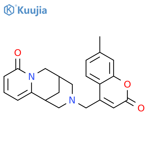 11-[(7-methyl-2-oxo-2H-chromen-4-yl)methyl]-7,11-diazatricyclo[7.3.1.0^{2,7}]trideca-2,4-dien-6-one structure