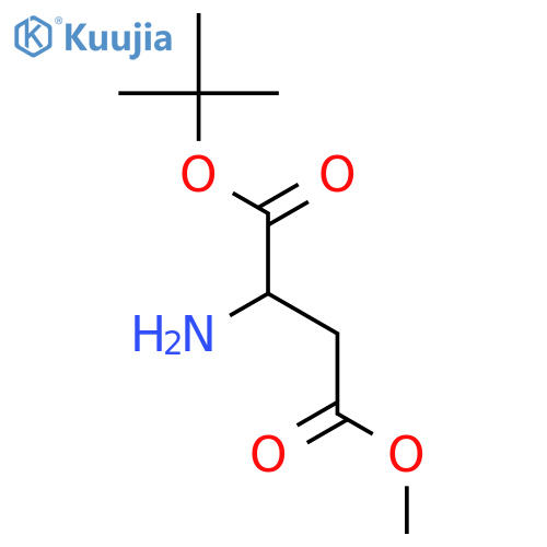 L-Aspartic acid, 1-(1,1-dimethylethyl) 4-methyl ester structure