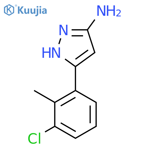 3-(3-Chloro-2-methylphenyl)-1h-pyrazol-5-amine structure