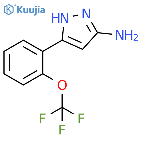 5-2-(trifluoromethoxy)phenyl-1H-pyrazol-3-amine structure