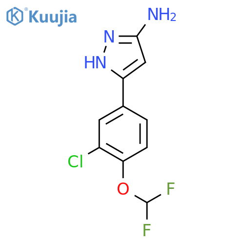5-3-chloro-4-(difluoromethoxy)phenyl-1H-pyrazol-3-amine structure