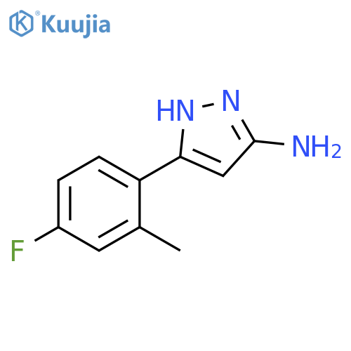 3-(4-Fluoro-2-methylphenyl)-1h-pyrazol-5-amine structure