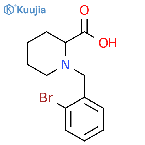1-[(2-BROMOPHENYL)METHYL]-2-PIPERIDINECARBOXYLIC ACID structure