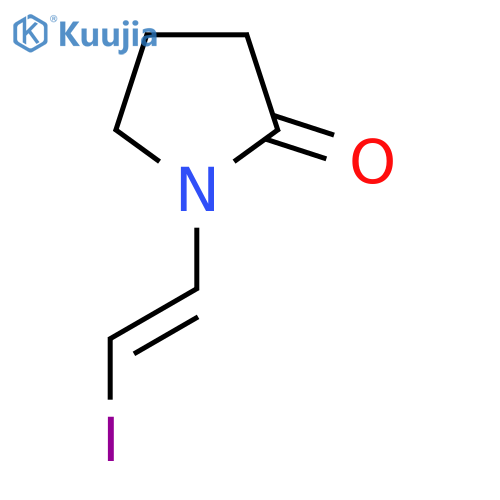 1-(2-iodoethenyl)pyrrolidin-2-one structure