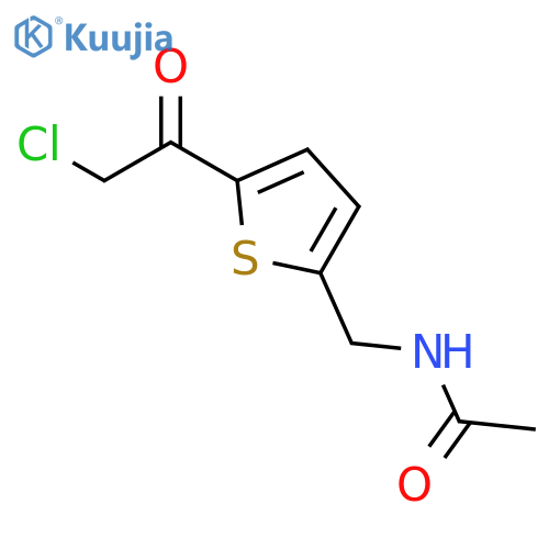 N-{5-(2-Chloroacetyl)thiophen-2-ylmethyl}acetamide structure