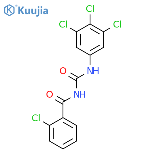 Benzamide, 2-chloro-N-[[(3,4,5-trichlorophenyl)amino]carbonyl]- structure